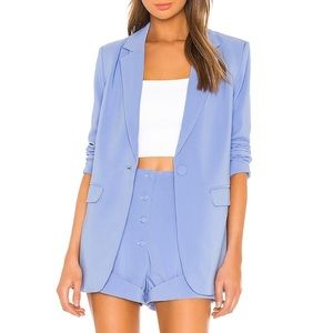 CAMILA COELHO X REVOLVE PERIWINKLE ARIELLE BLAZER SIZE XS